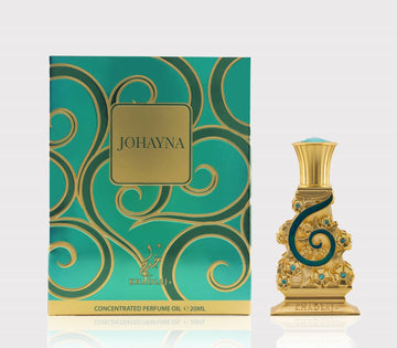 Khadlaj Johayna Green Concentrated Perfume Oil 20ml Attar For Unisex