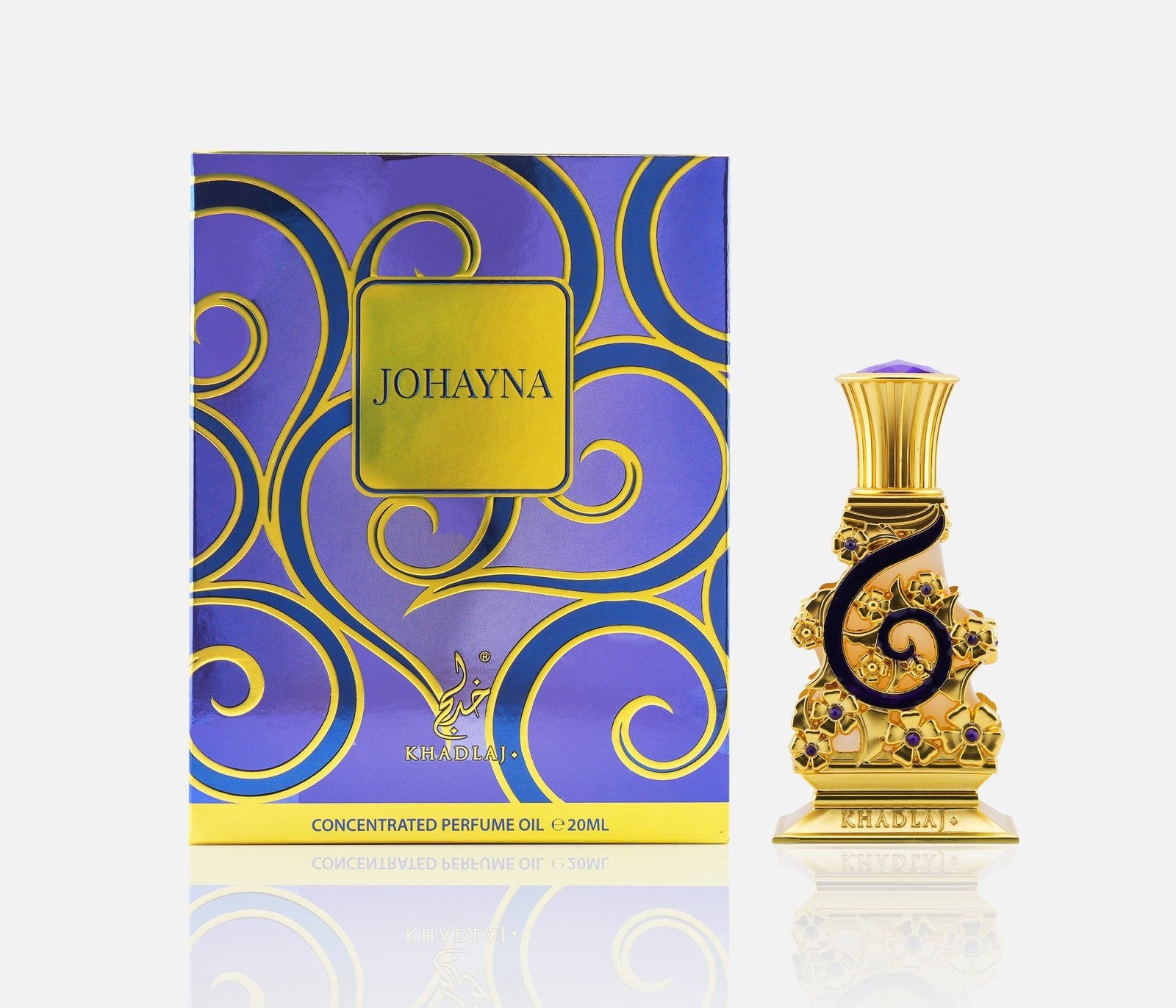 Khadlaj Johayna Purple Concentrated Perfume Oil 20ml Attar For Unisex