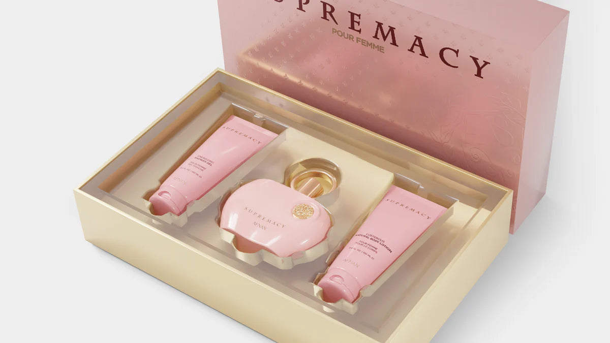 Afnan Supremacy Pink Parfum Gift Set For Women