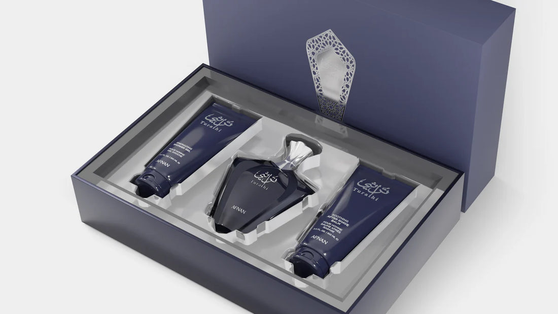 Afnan Turathi Blue Eau De Parfum Gift Set For Men