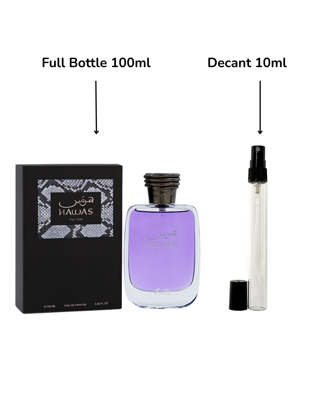 Decant/Sample Rasasi Hawas For Him Eau De Parfum 10ml