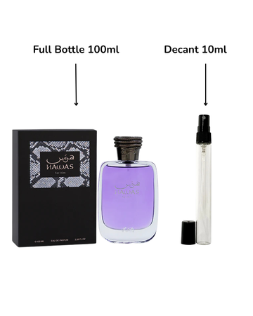 Decant/Sample Rasasi Hawas For Him Eau De Parfum 10ml