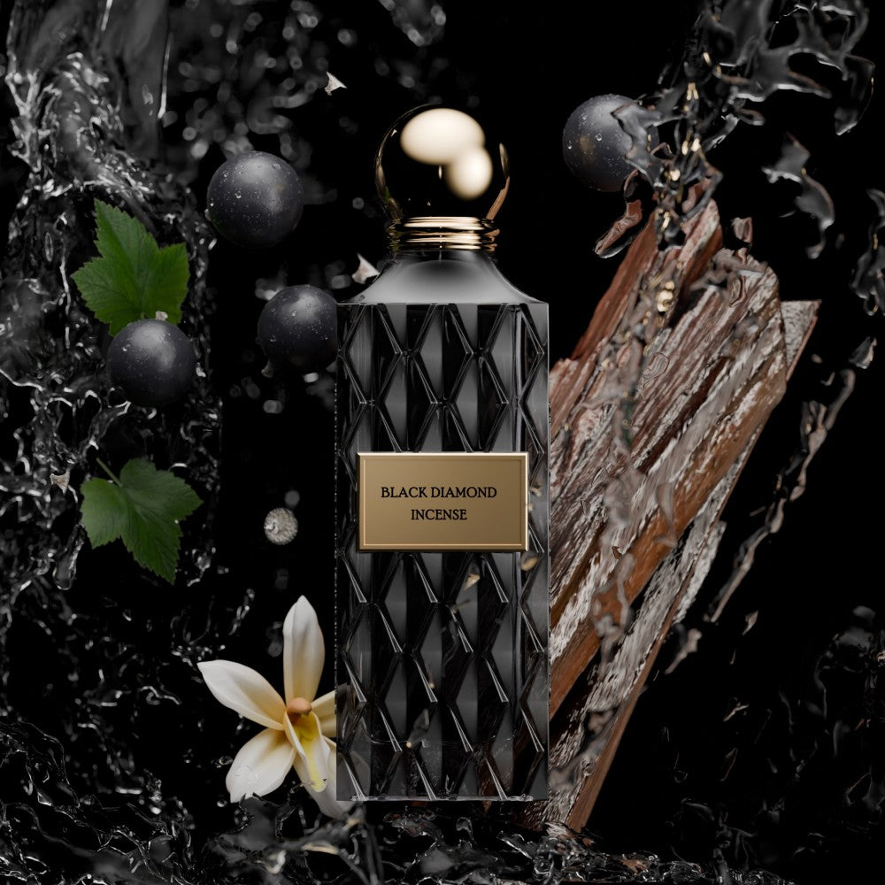 Ibraheem Al Qurashi Black Diamond Incense Eau De Parfum For Unisex