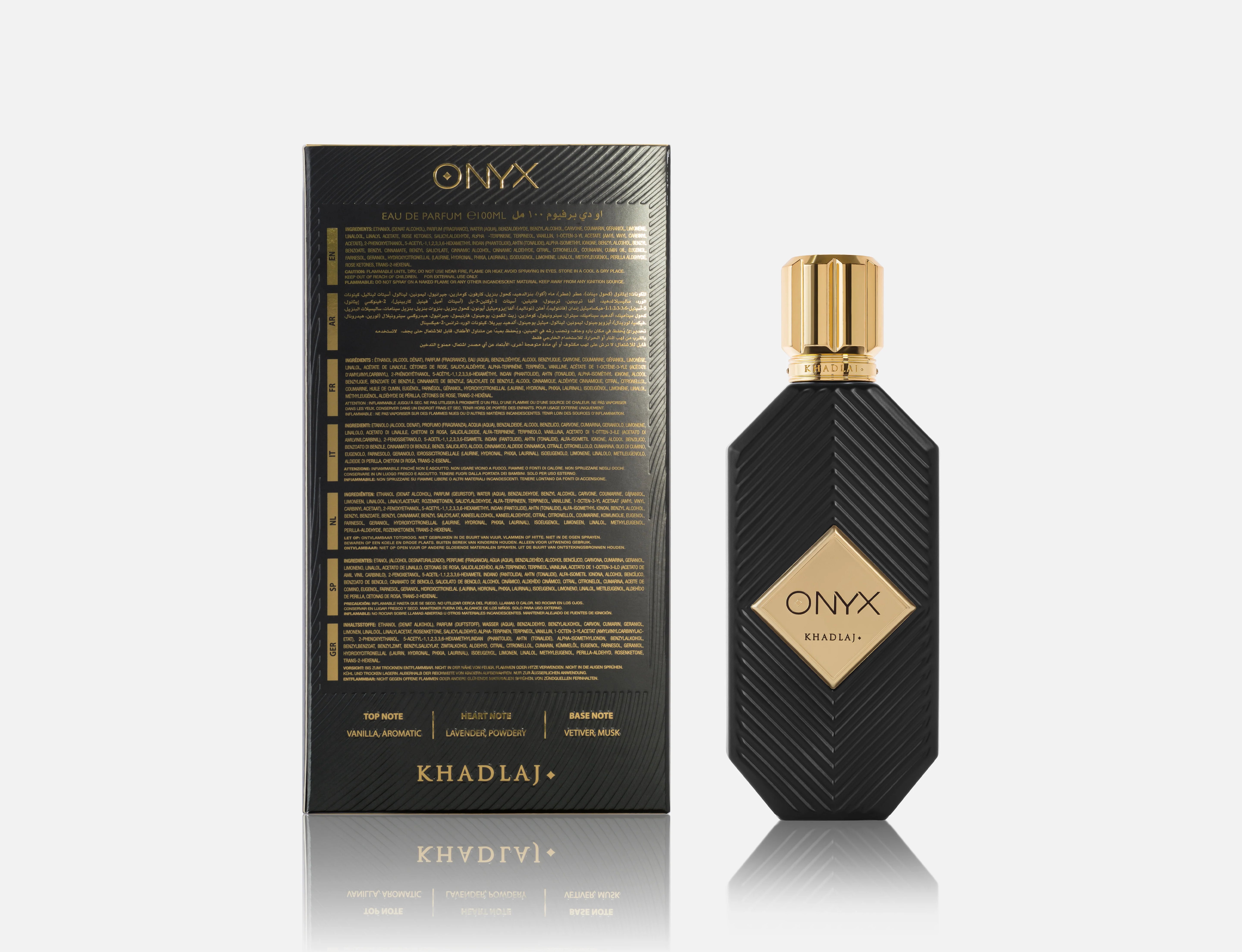 Khadlaj Onyx Gold Eau De Parfum 100ml For Unisex