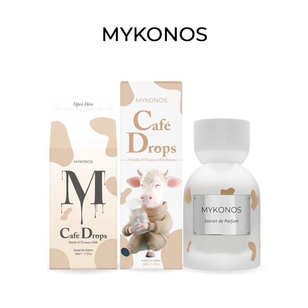 Mykonos Cafe Drops Extrait de Parfum 50ml for men and women bottle