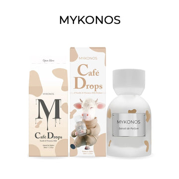 Mykonos Cafe Drops Extrait de Parfum 50ml for men and women bottle