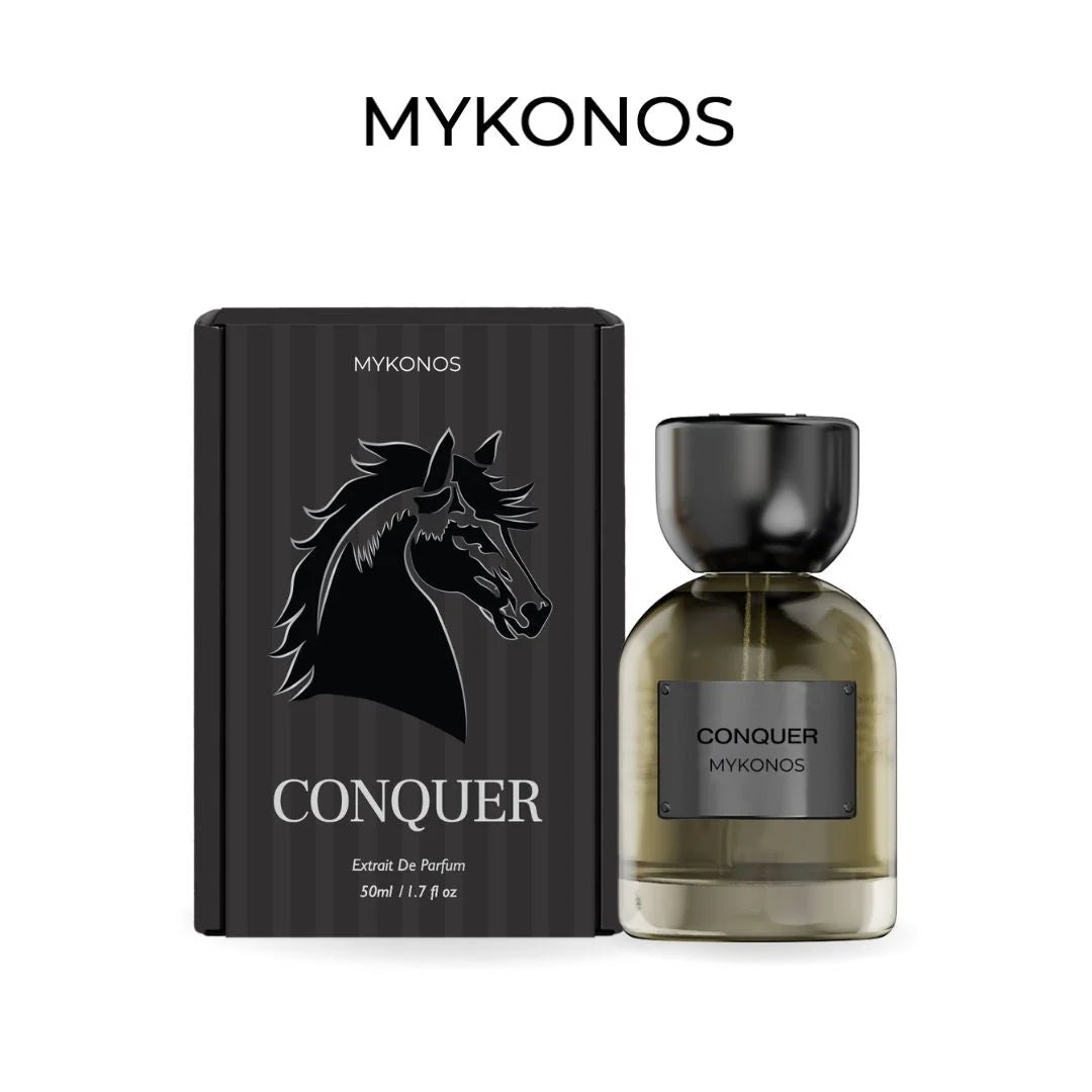 Mykonos Conquer perfume bottle