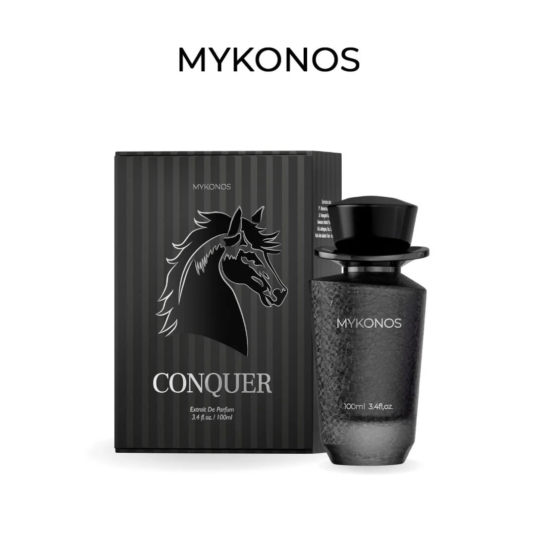Mykonos Conquer Extrait de Parfum for men and women bottle