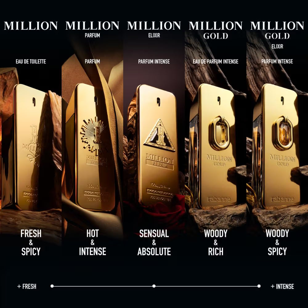 Paco Rabanne Million Gold Elixir Eau De Parfum Intense 100ml For Men