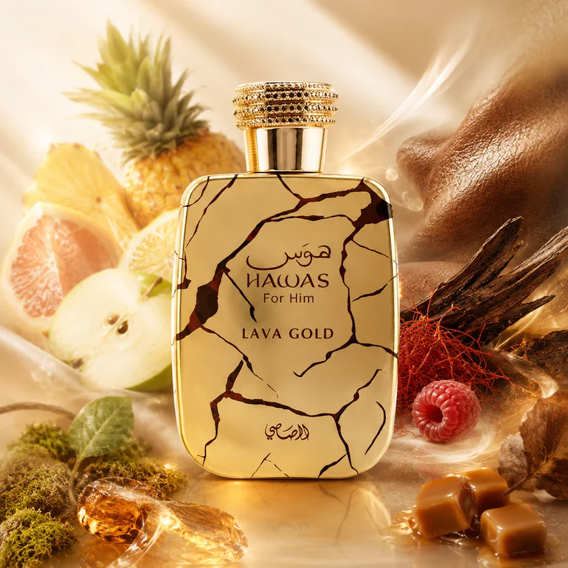 Rasasi Hawas Lava Gold Eau De Parfum 100ml For Men