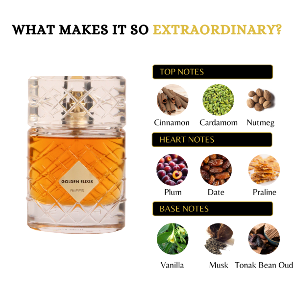 Riiffs Golden Elixir Eau De Parfum 100ml For Unisex – Scentsation