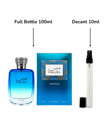 Decant/Sample Rasasi Hawas Nautilus Eau De Parfum 10ml