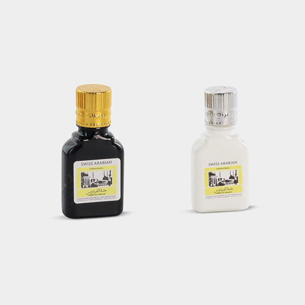 Swiss Arabian Jannat ul Firdaus Attar Black and White