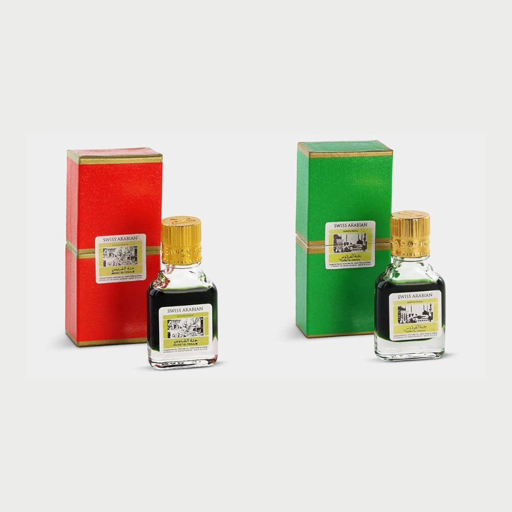 Swiss Arabian Jannat ul Firdaus Attar Red and Green
