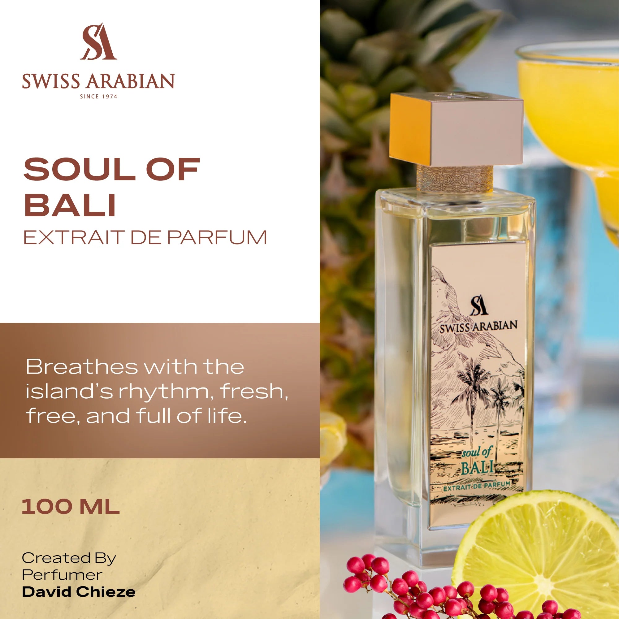Swiss Arabian Soul Of Bali Extrait De Parfum 100ml For Unisex