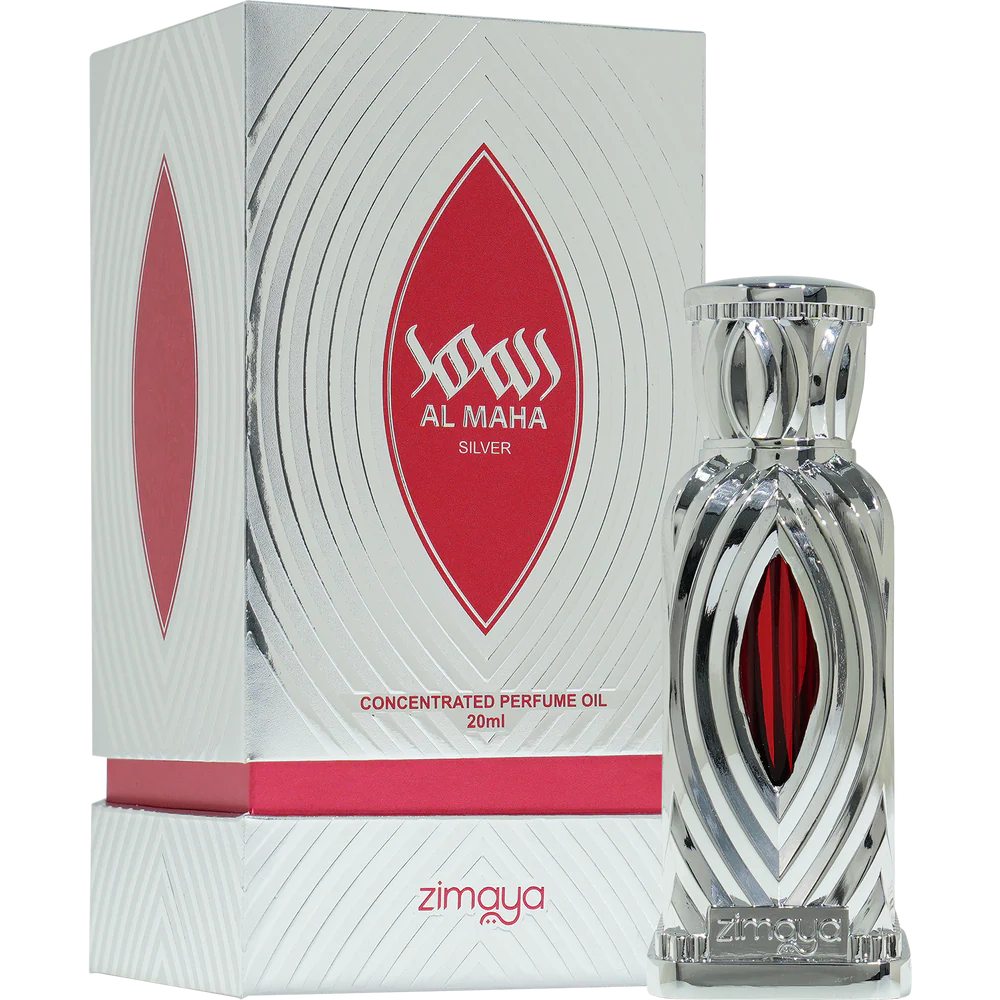 Zimaya Al Maha Silver Concentrated Perfume Oil 20ml Attar For Unisex