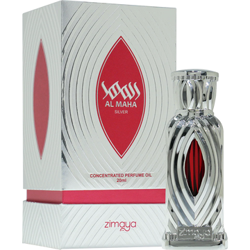 Zimaya Al Maha Silver Concentrated Perfume Oil 20ml Attar For Unisex