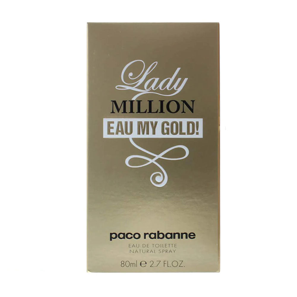 Paco Rabanne Lady Million Eau My Gold Eau De Toilette 80ml For Women