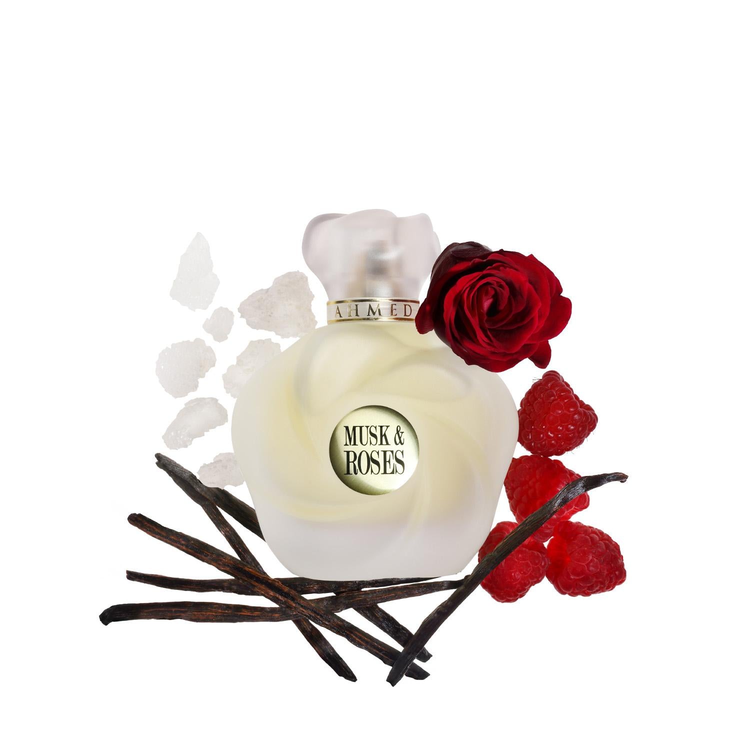 Ahmed Al Maghribi Musk & Roses 75ml Eau De Parfum For Unisex