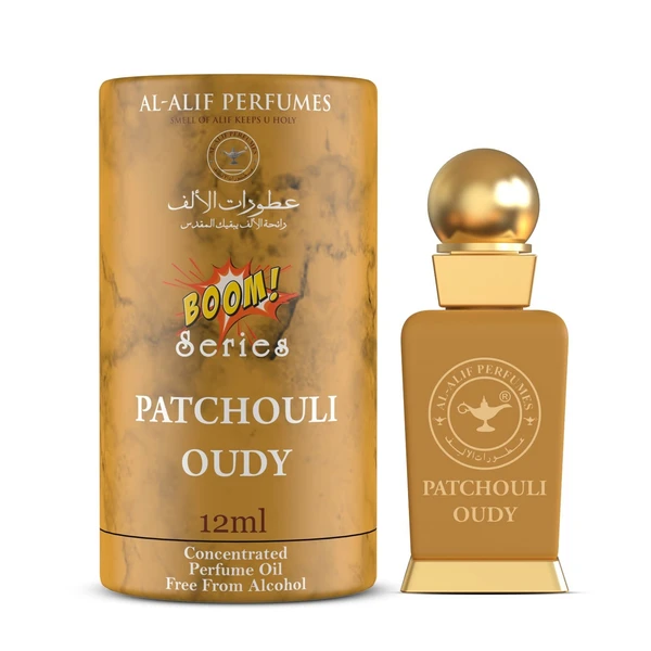 Al Alif Patchouli Oudy 12ml Attar